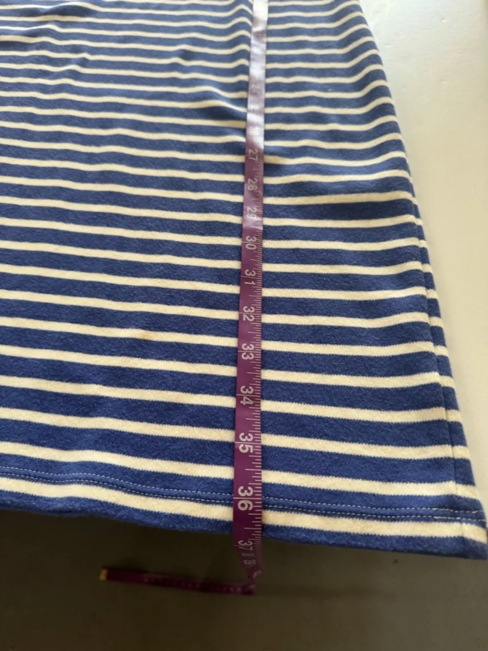 Talbots Blue and White Striped Short-Sleeve Tee Dress Small - Picture 5 of 7